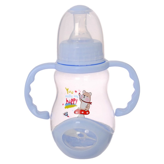 Набор бутылочек для кормления с ручками, 160 мл, от 0 мес., 3 шт., цвета МИКС