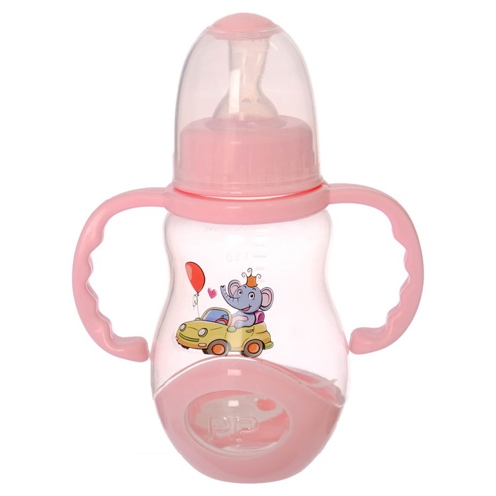 Набор бутылочек для кормления с ручками, 160 мл, от 0 мес., 3 шт., цвета МИКС