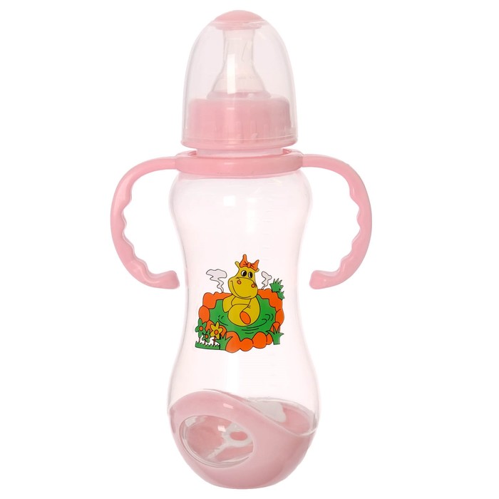Набор бутылочек для кормления с ручками, 240 мл, от 0 мес., 3 шт., цвета МИКС