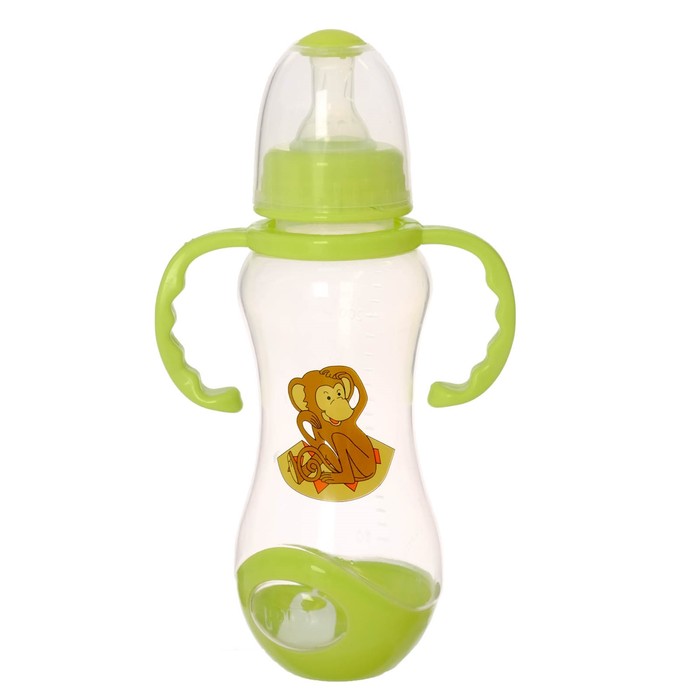 Набор бутылочек для кормления с ручками, 240 мл, от 0 мес., 3 шт., цвета МИКС