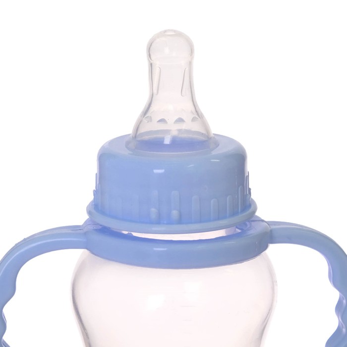 Набор бутылочек для кормления с ручками, 240 мл, от 0 мес., 3 шт., цвета МИКС