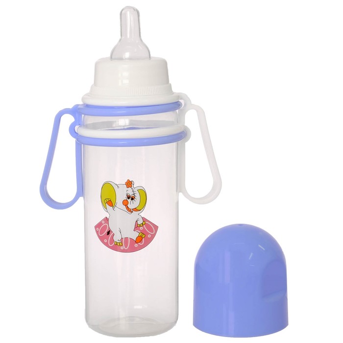 Набор бутылочек для кормления с передвижными ручками, 250 мл, от 0 мес., 3 шт., цвета МИКС