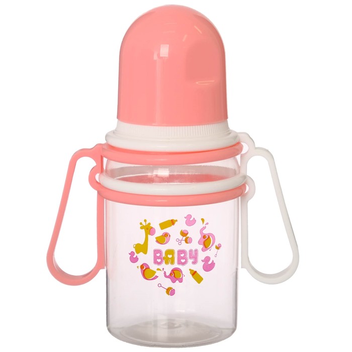 Набор бутылочек для кормления с передвижными ручками, 125 мл, от 0 мес., 3 шт., цвета МИКС