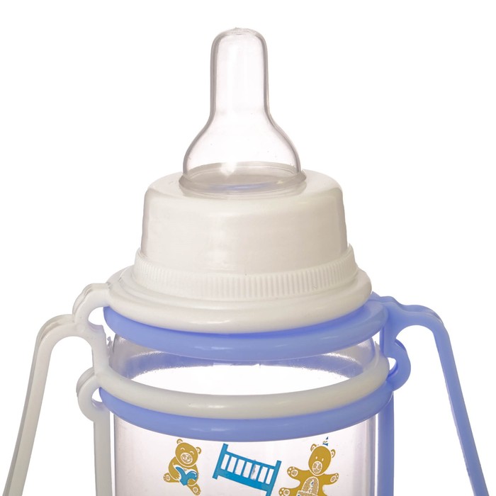 Набор бутылочек для кормления с передвижными ручками, 125 мл, от 0 мес., 3 шт., цвета МИКС