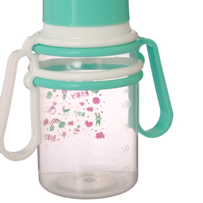 Набор бутылочек для кормления с передвижными ручками, 125 мл, от 0 мес., 3 шт., цвета МИКС