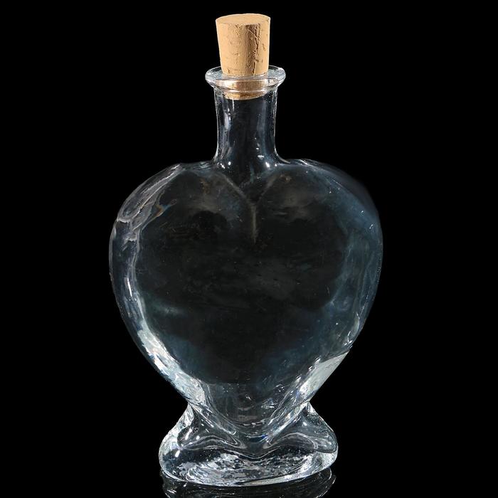 Ваза-бутылка декоративная Сердце