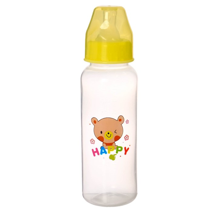 Бутылочка для кормления, 250 мл, от 0 мес., цвета МИКС