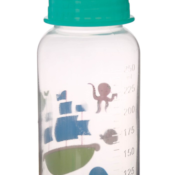 Бутылочка для кормления, 250 мл, от 0 мес., цвета МИКС