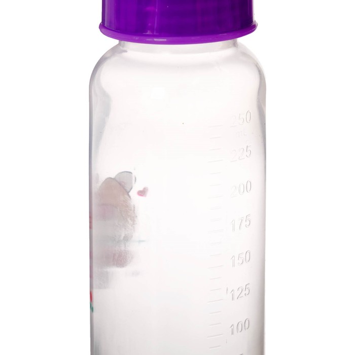 Бутылочка для кормления, 250 мл, от 0 мес., цвета МИКС