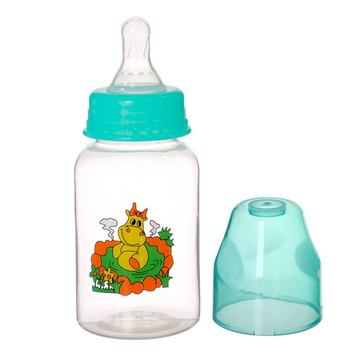 Бутылочка для кормления, 125 мл, от 0 мес., цвета МИКС