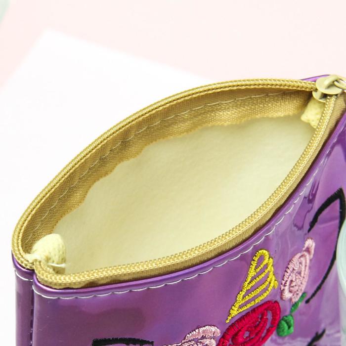 Кошелёк детский "Единорожка", зеркальный