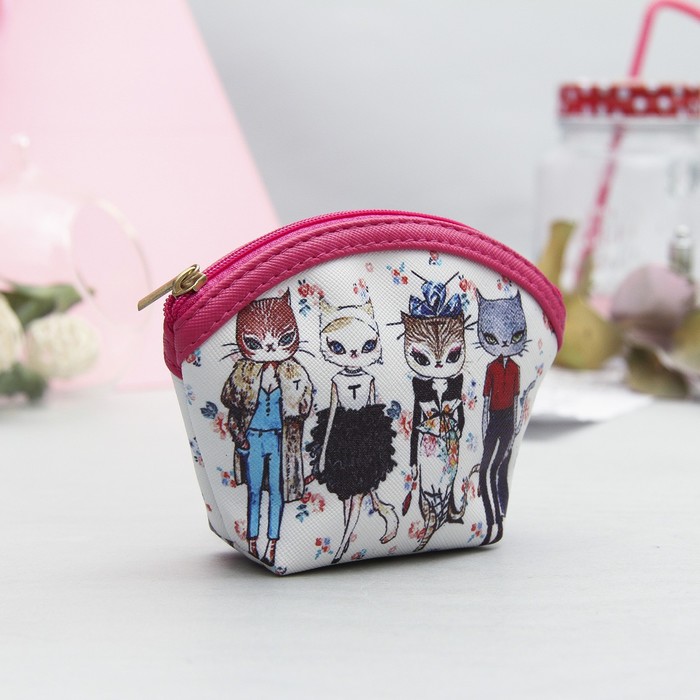 Кошелёк женский, отдел на молнии, цвет розовый