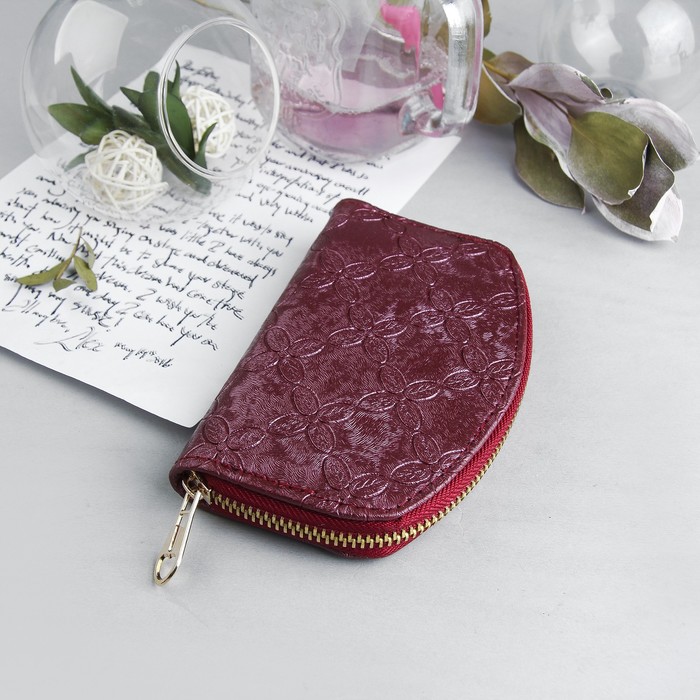 Кошелёк женский, 2 отдела на молнии, цвет фиолетовый