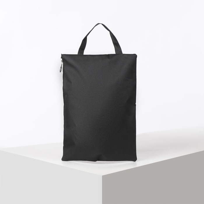 Сумка для обуви Зверята, 23*,0,5*33см, отдел на молнии, чёрный