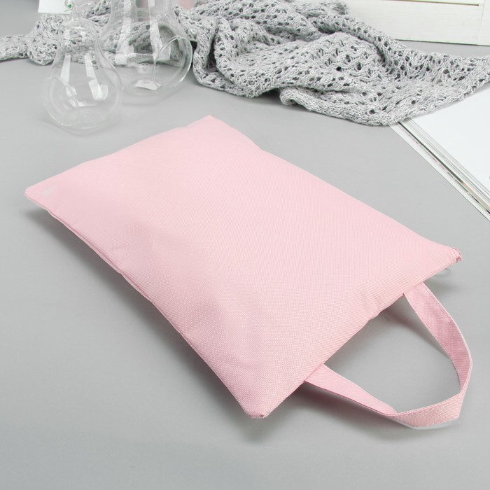 Сумка для обуви Зверята, 23*,0,5*33см, отдел на молнии, розовый