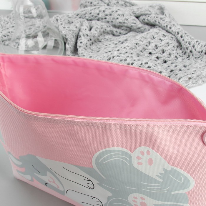 Сумка для обуви Зверята, 23*,0,5*33см, отдел на молнии, розовый