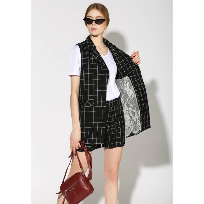 Костюм (жакет, шорты) женский 177 цвет чёрный, р-р 44