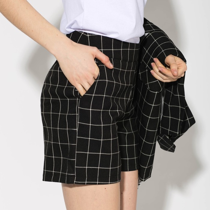 Костюм (жакет, шорты) женский 177 цвет чёрный, р-р 44