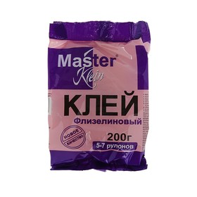 Клей обойный Master Klein, для флизелиновых обоев, 200 г