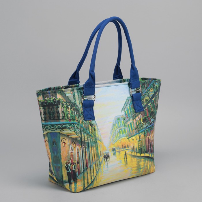 Сумка женская, отдел на молнии, цвет синий