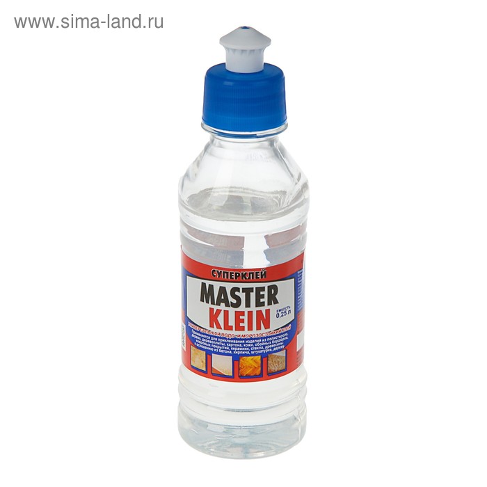 Клей Master Klein, полимерный, водо-морозостойкий, 200 мл водо морозостойкий полимерный клей master klein 0 5л