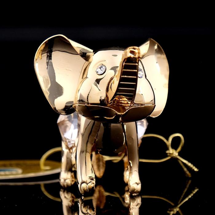 Сувенир «Слоник», 7×4×4,5 см, с кристаллами Сваровски