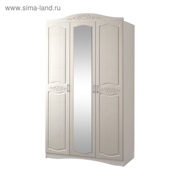 

Шкаф 3-х дверный с зеркалом Виола-2, 1350х574х2313, Белый/Ясень жемчужный