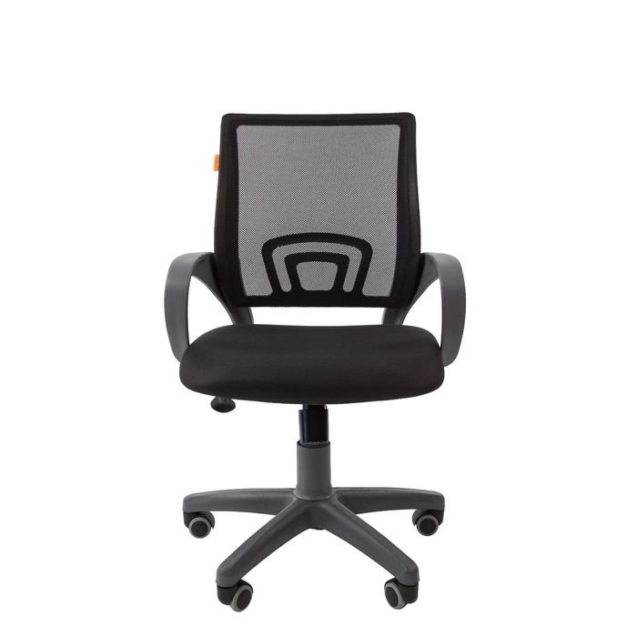 Офисное кресло Chairman 696, серый пластик, ткань чёрная