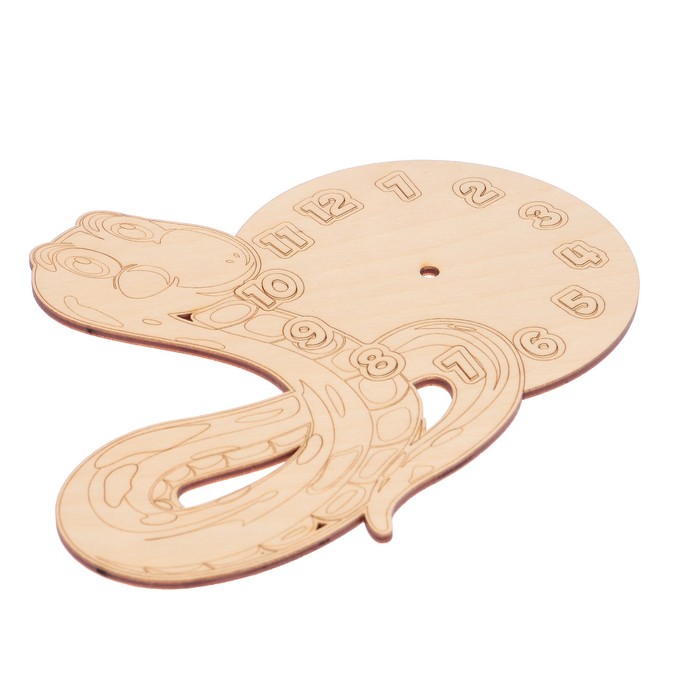 Основа для часов из фанеры "Змейка" 19,5х15,5 см