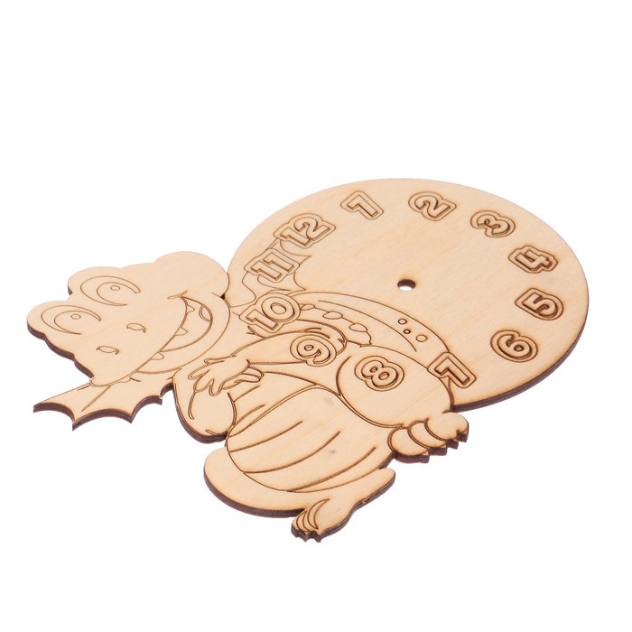 Основа для часов из фанеры "Дракончик" 17,5х14 см