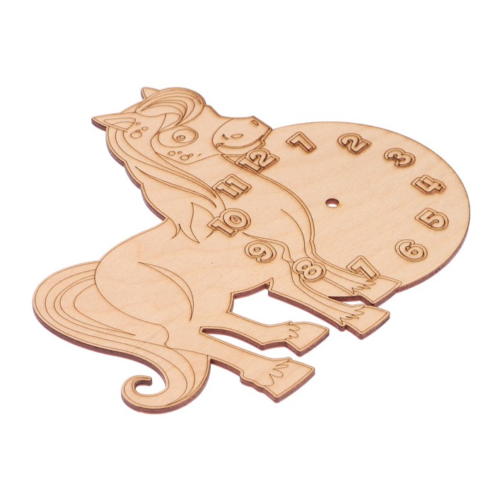 Основа для часов из фанеры "Лошадка" 19х18 см