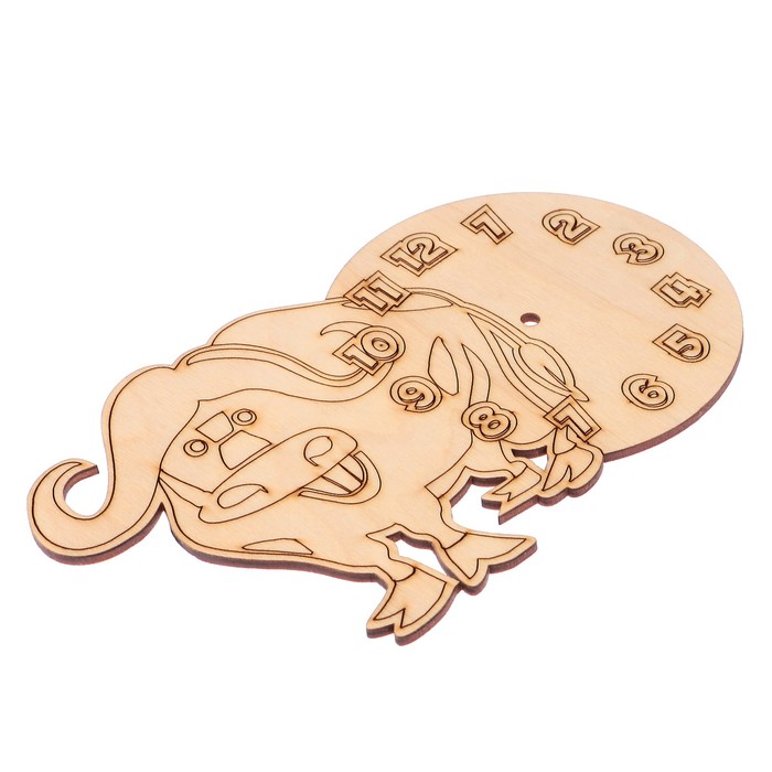 Основа для часов из фанеры "Бычок" 20х12,5 см