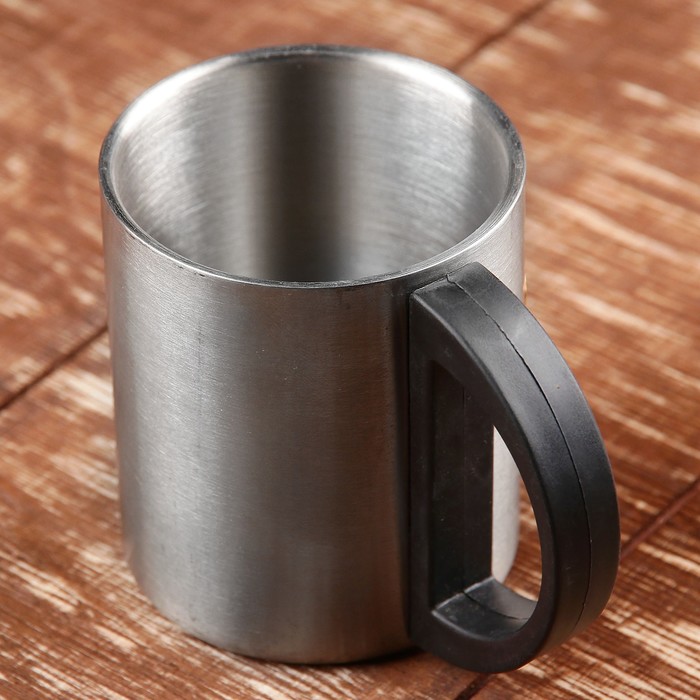 Термокружка 200 мл, хромированная Гвардия