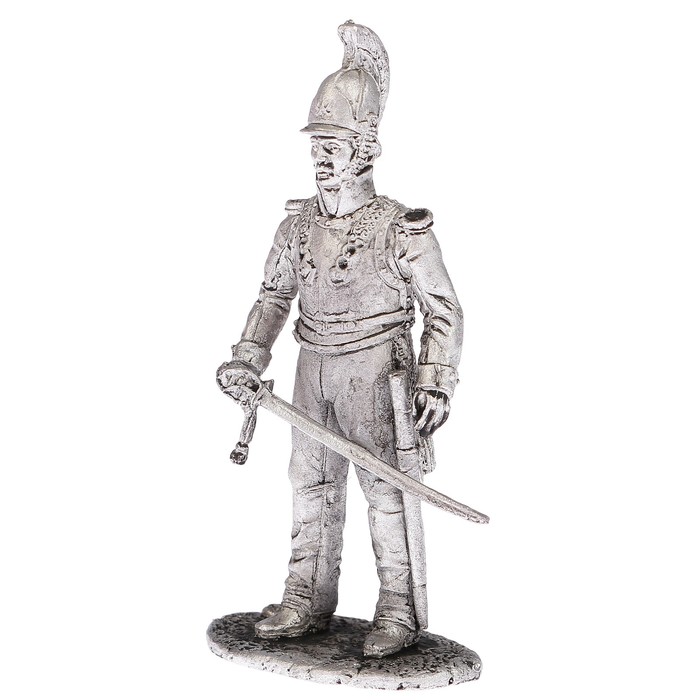 Оловянный солдатик "Обер-офицер Псковского кирасирского полка, весна 1813 г."