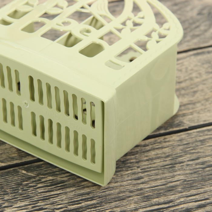 Сушилка для столовых приборов 2 отделения, цвета МИКС