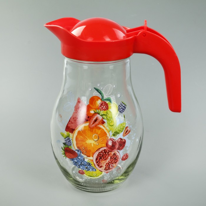 Набор питьевой "Ягодный сезон", 7 предметов: кувшин 1,5 л, 6 стаканов 230 мл, цвет МИКС