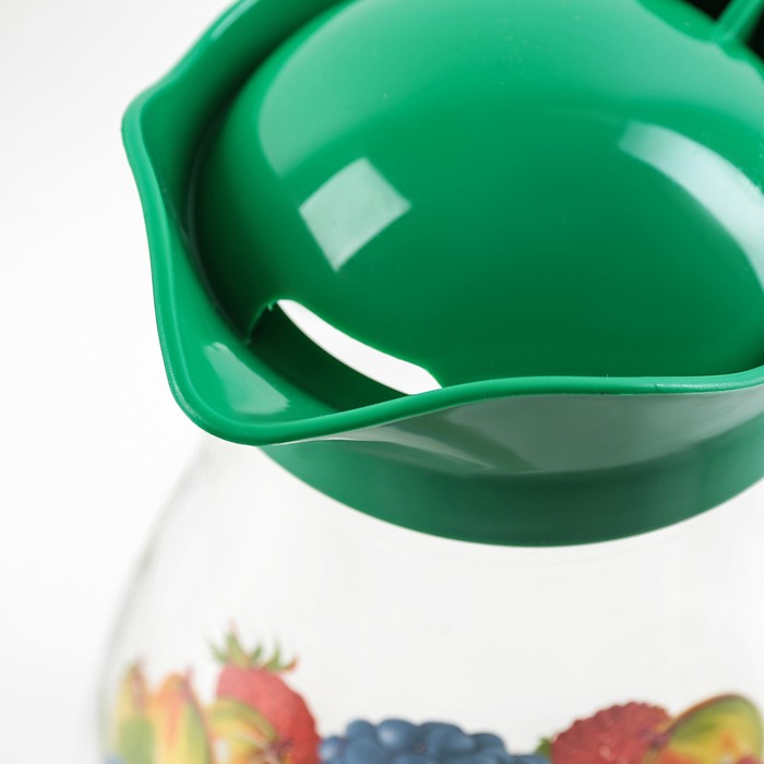 Набор питьевой "Ягодный сезон", 7 предметов: кувшин 1,5 л, 6 стаканов 230 мл, цвет МИКС