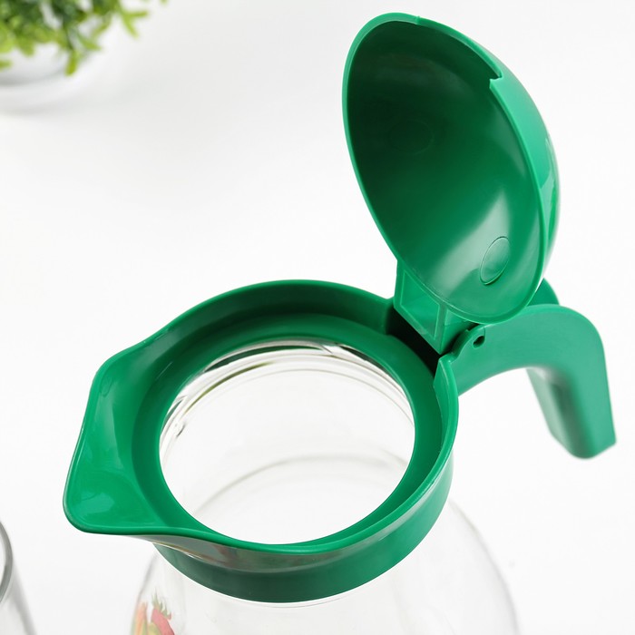 Набор питьевой "Ягодный сезон", 7 предметов: кувшин 1,5 л, 6 стаканов 230 мл, цвет МИКС