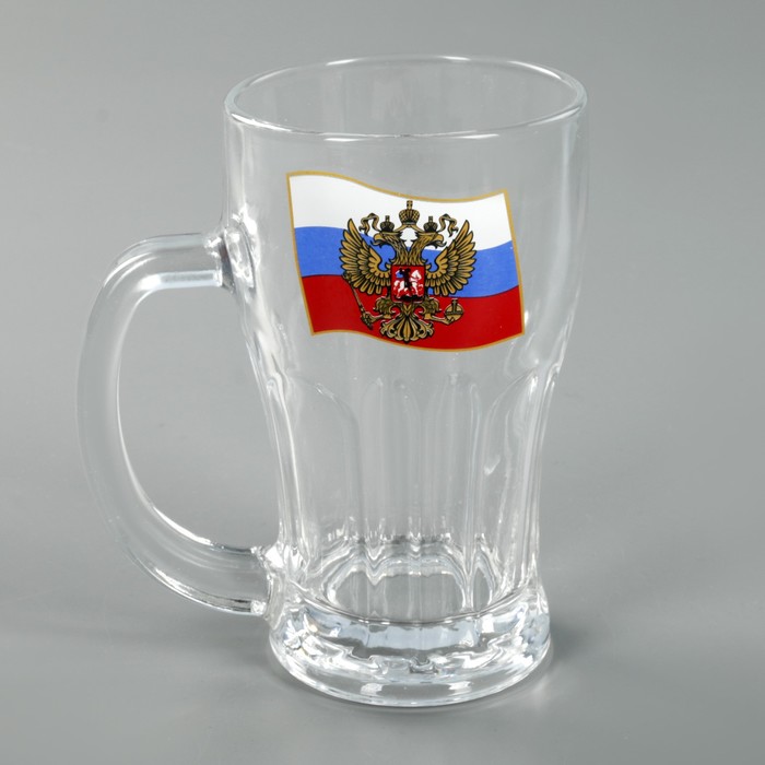 Кружка для пива 450 мл "Герб на флаге"