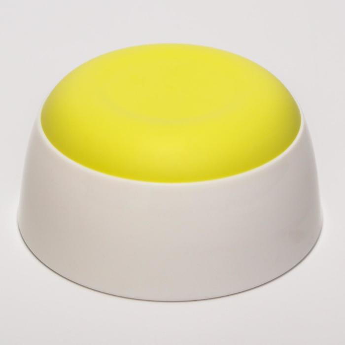 Миски детские с крышкой, набор 2 шт., 140 и 330 мл, цвет жёлтый