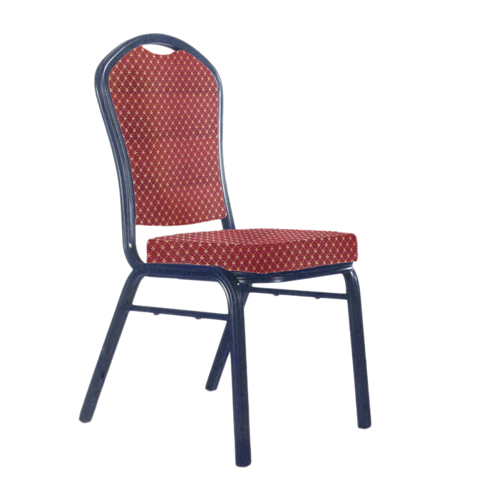 Банкетный стул "Браун" 25 мм, каркас титан, обивка виолетта бордовая