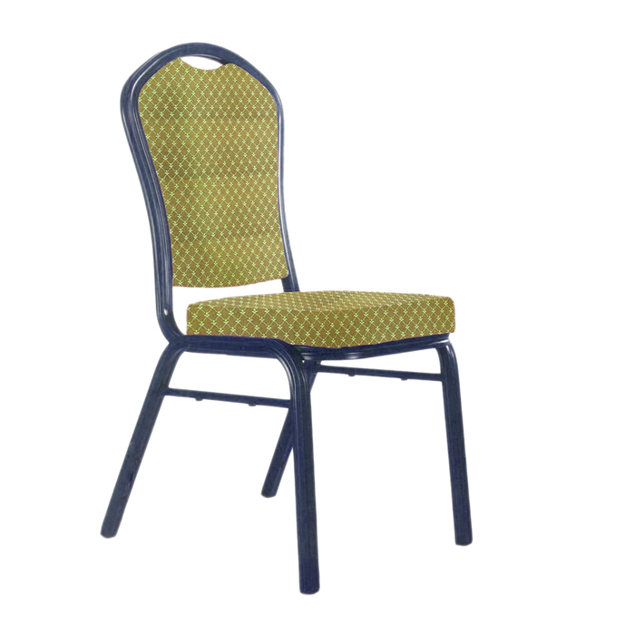 Банкетный стул "Браун" 25 мм, каркас титан, обивка виолетта салатовая