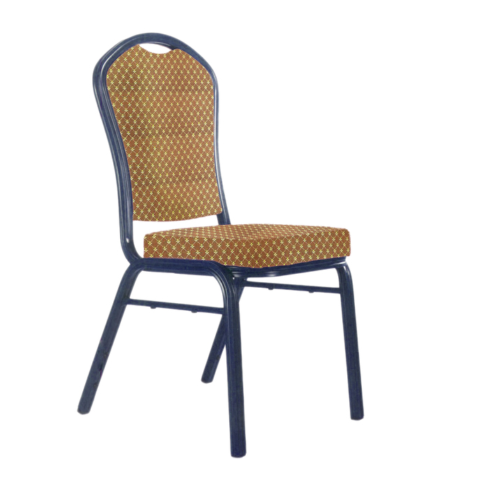 Банкетный стул "Браун" 25 мм, каркас титан, обивка виолетта коричневая