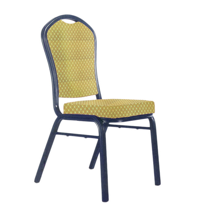 Банкетный стул "Браун" 25 мм, каркас титан, обивка виолетта золото