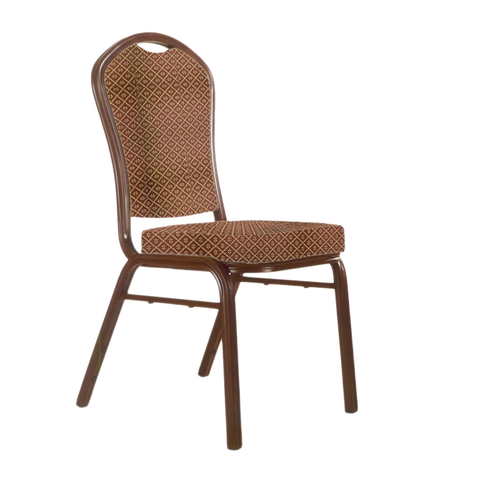 Банкетный стул "Браун" 25 мм, каркас коричневый, обивка ромб коричневый