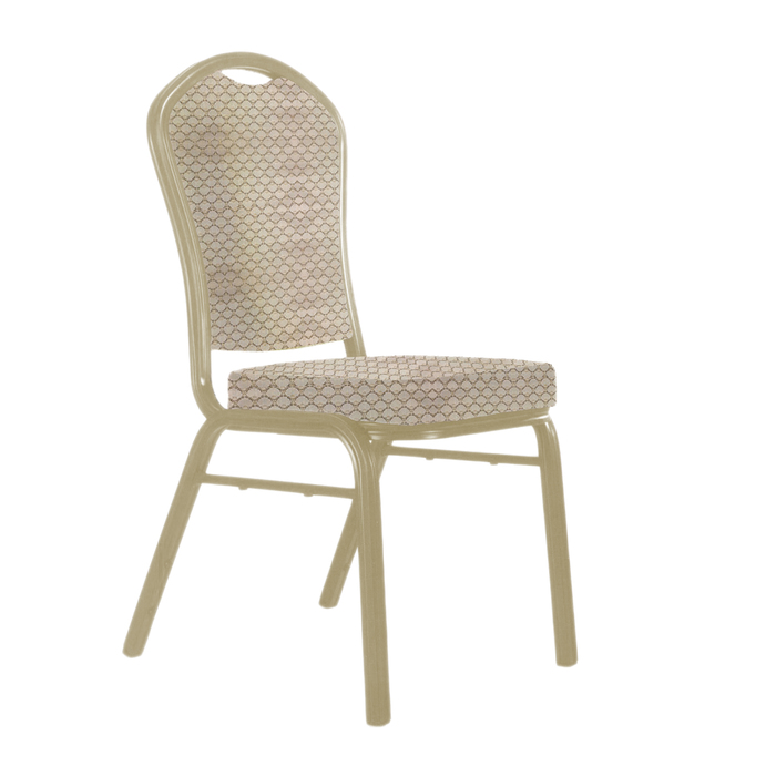 Банкетный стул "Браун" 25 мм, каркас шампань, обивка арш бежевый
