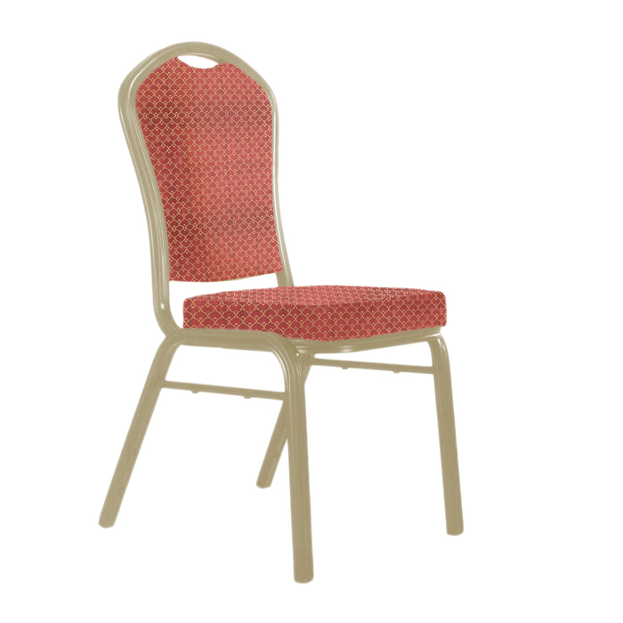 Банкетный стул "Браун" 25 мм, каркас шампань, обивка арш бордовый