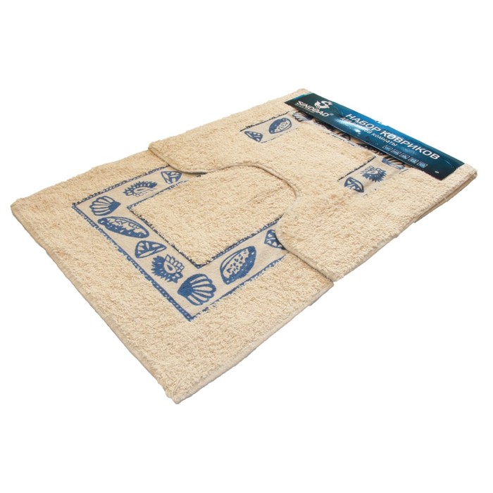 Набор ковриков, размер 50х80 см, 50х50 см, высота 8 мм, хлопок 800-11