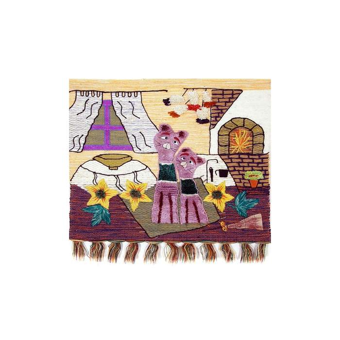 Коврик джутовый (панно), размер 70х90 см HL 01008