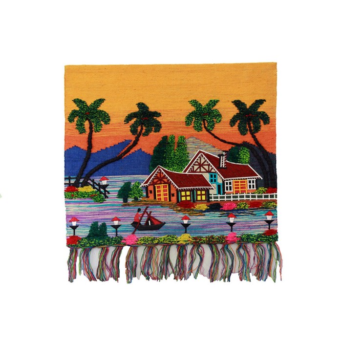 Коврик джутовый (панно), размер 80х100 см 9975